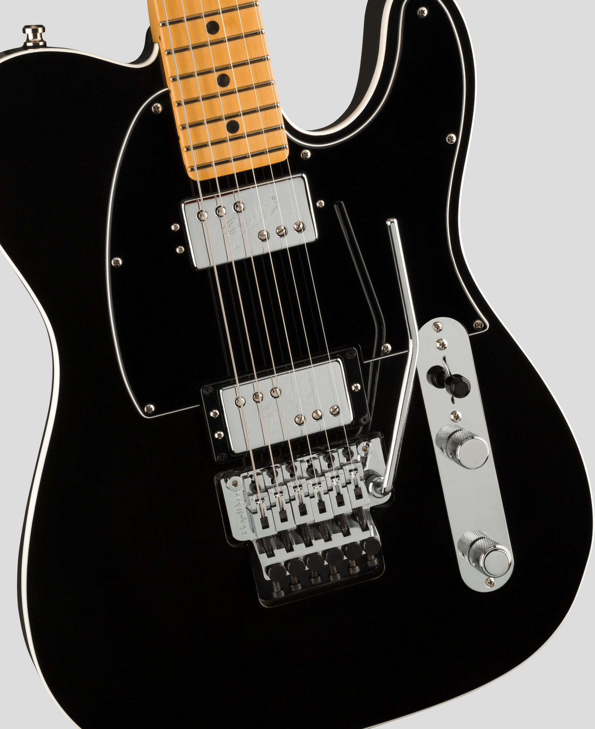 Fender American Ultra Luxe Telecaster Floyd Rose HH Mystic Black 4
