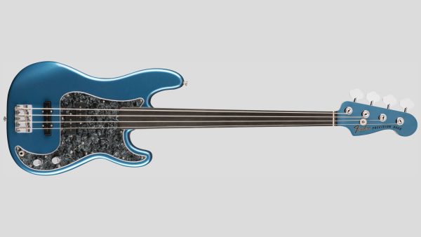 Fender Tony Franklin Fretless Precision Bass Lake Placid Blue 0190085802 inclusa custodia rigida