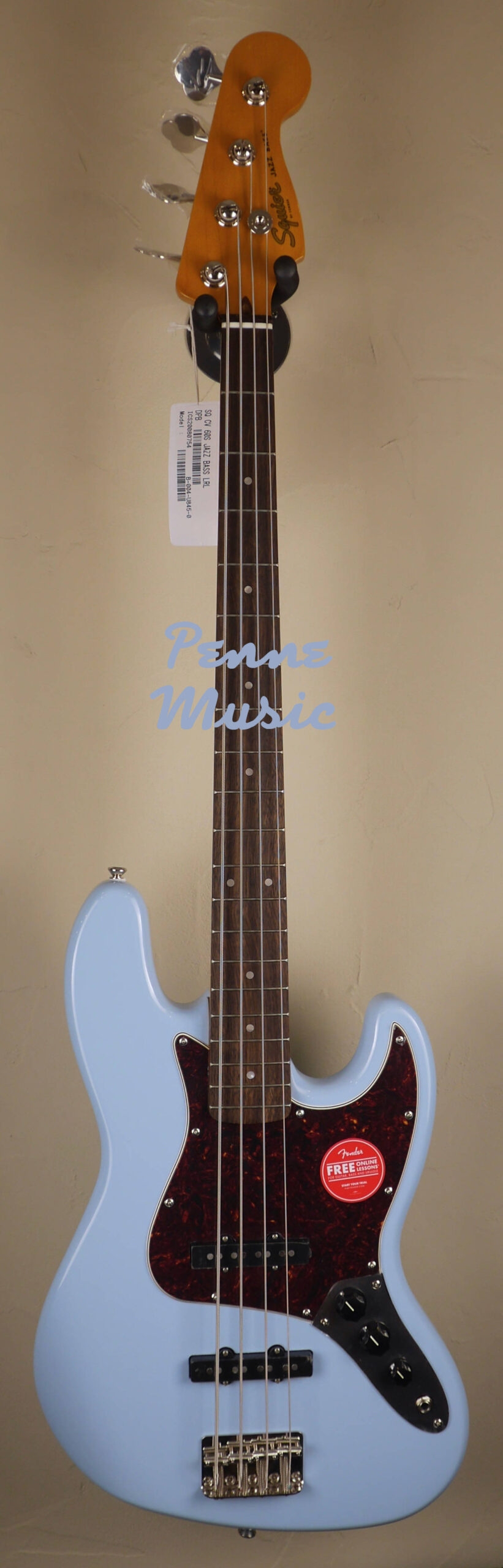 Squier by Fender Classic Vibe 60 Jazz Bass Daphne Blue 1