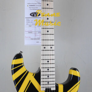 EVH Striped Series Black with Yellow Stripes 1