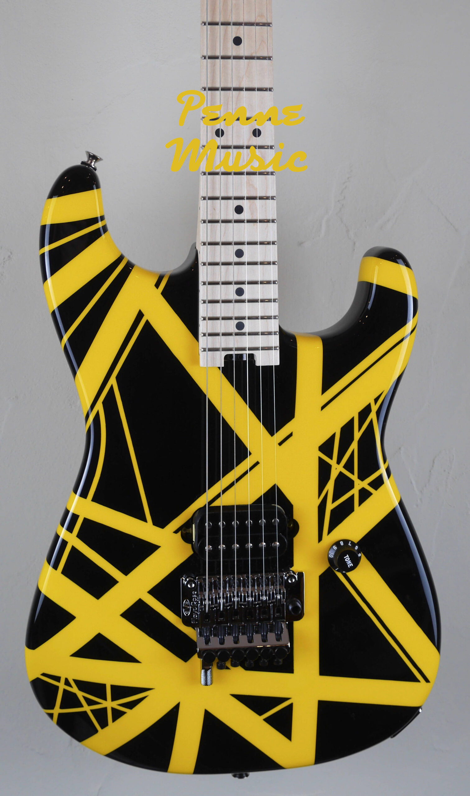 EVH Striped Series Black with Yellow Stripes 3
