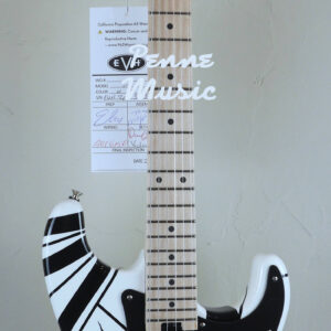 EVH Striped Series White with Black Stripes 1