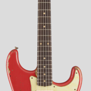 Fender Custom Shop Michael Landau 63 Stratocaster Fiesta Red over 3-Color Sunburst Relic. 1