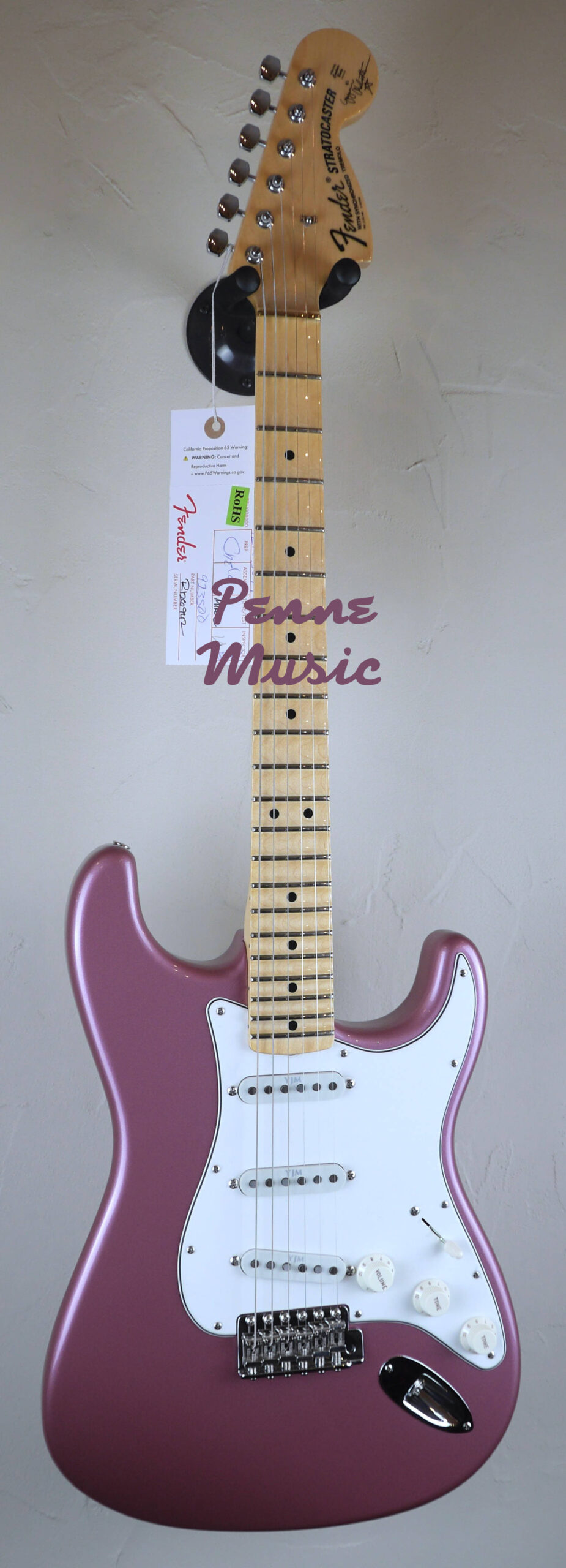 Fender Custom Shop Yngwie Malmsteen Stratocaster Burgundy Mist Metallic NOS 2