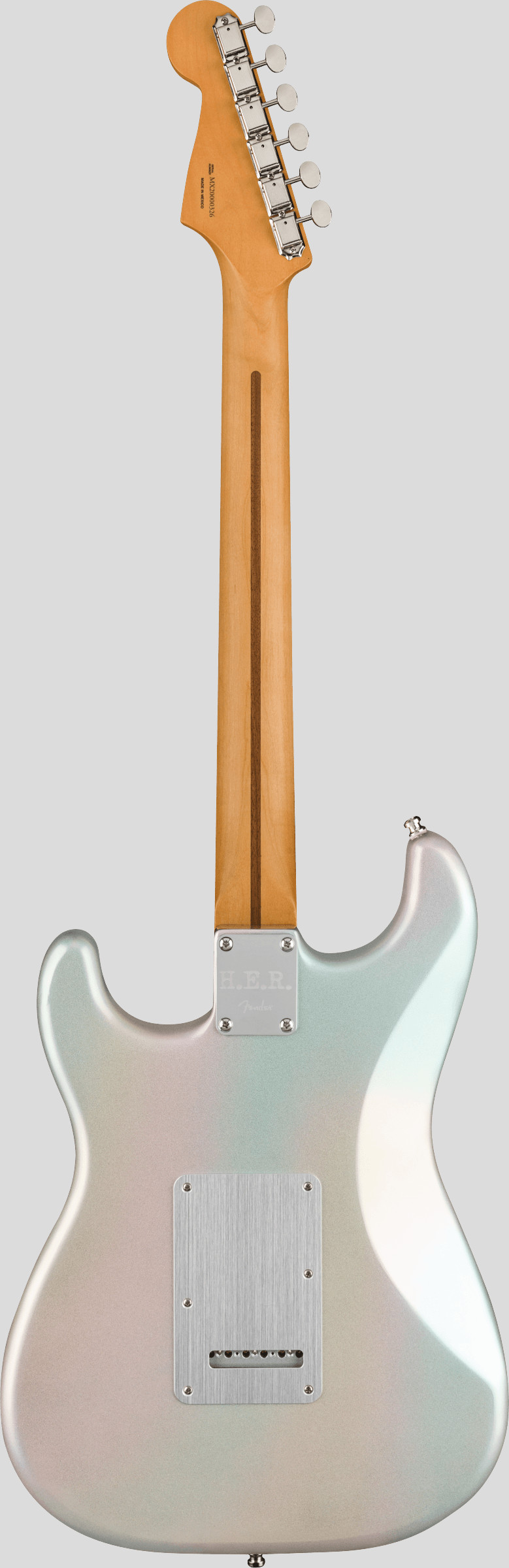 Fender HER Stratocaster Chrome Glow 2