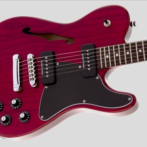 Fender Jim Adkins JA-90 Telecaster Thinline Crimson Red Transparent 3