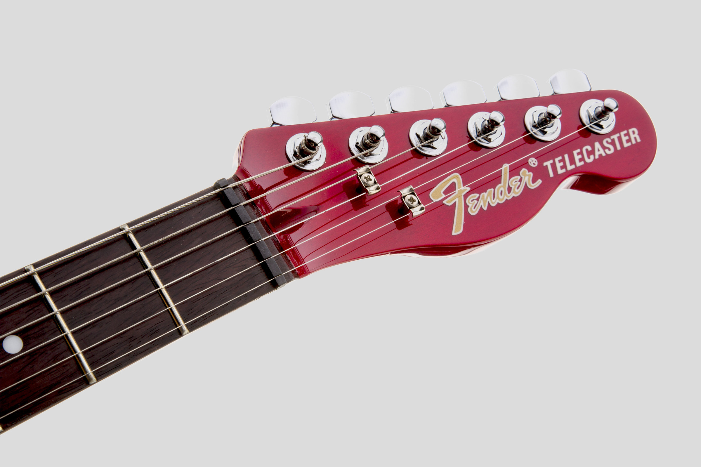 Fender Jim Adkins JA-90 Telecaster Thinline Crimson Red Transparent 5