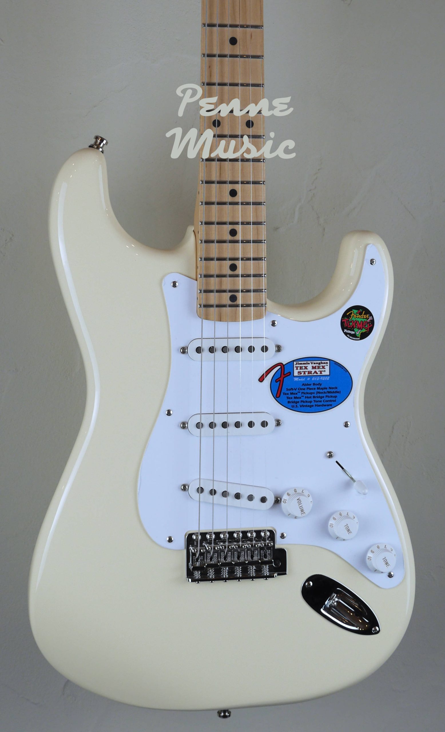 Fender Jimmie Vaughan Tex-Mex Stratocaster Olympic White 3