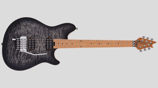 EVH Wolfgang Special QM Baked Maple Fingerboard Charcoal Burst 5107701597 custodia EVH omaggio