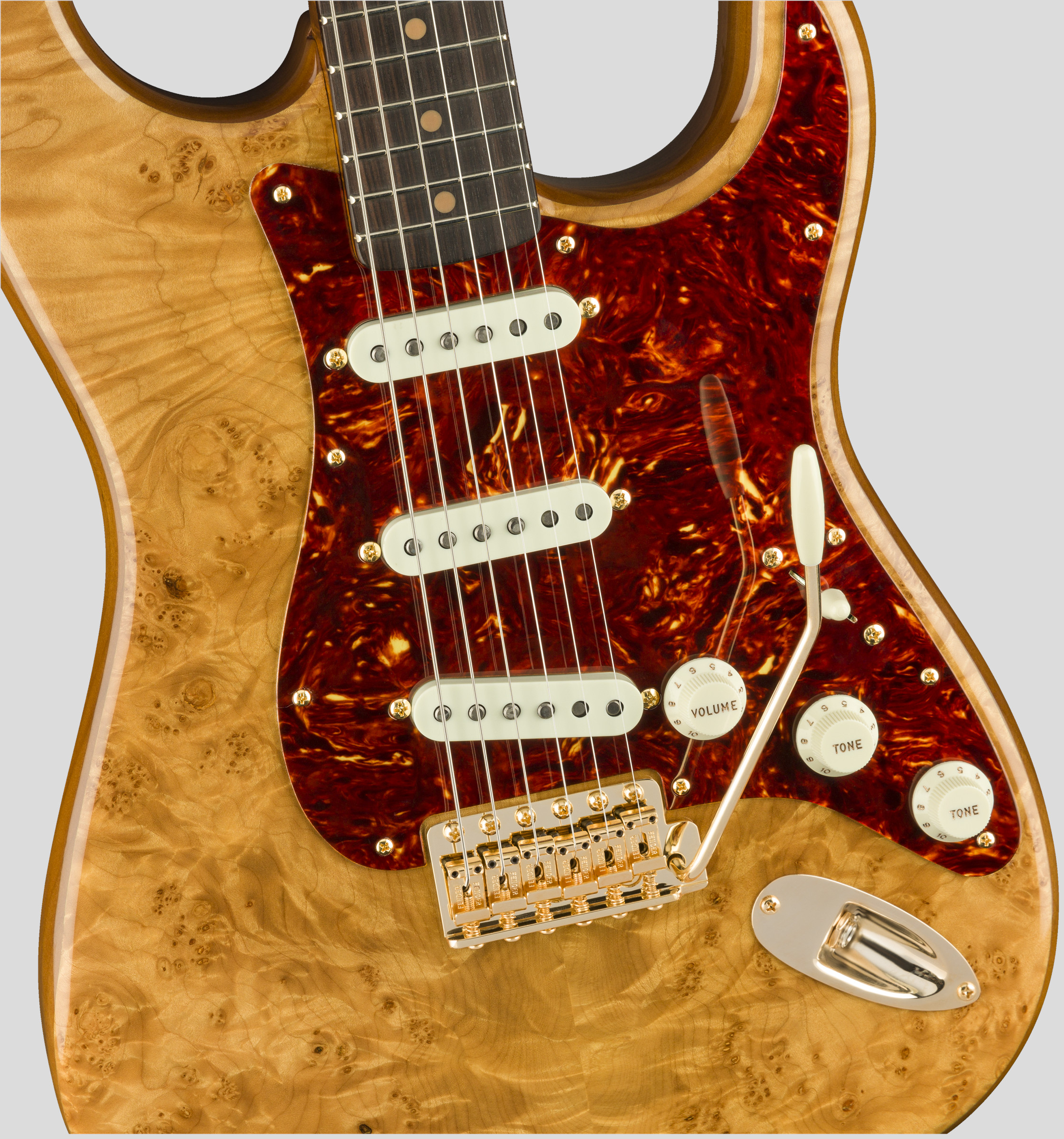 Fender Custom Shop Artisan Maple Burl Stratocaster Aged Natural NOS 3