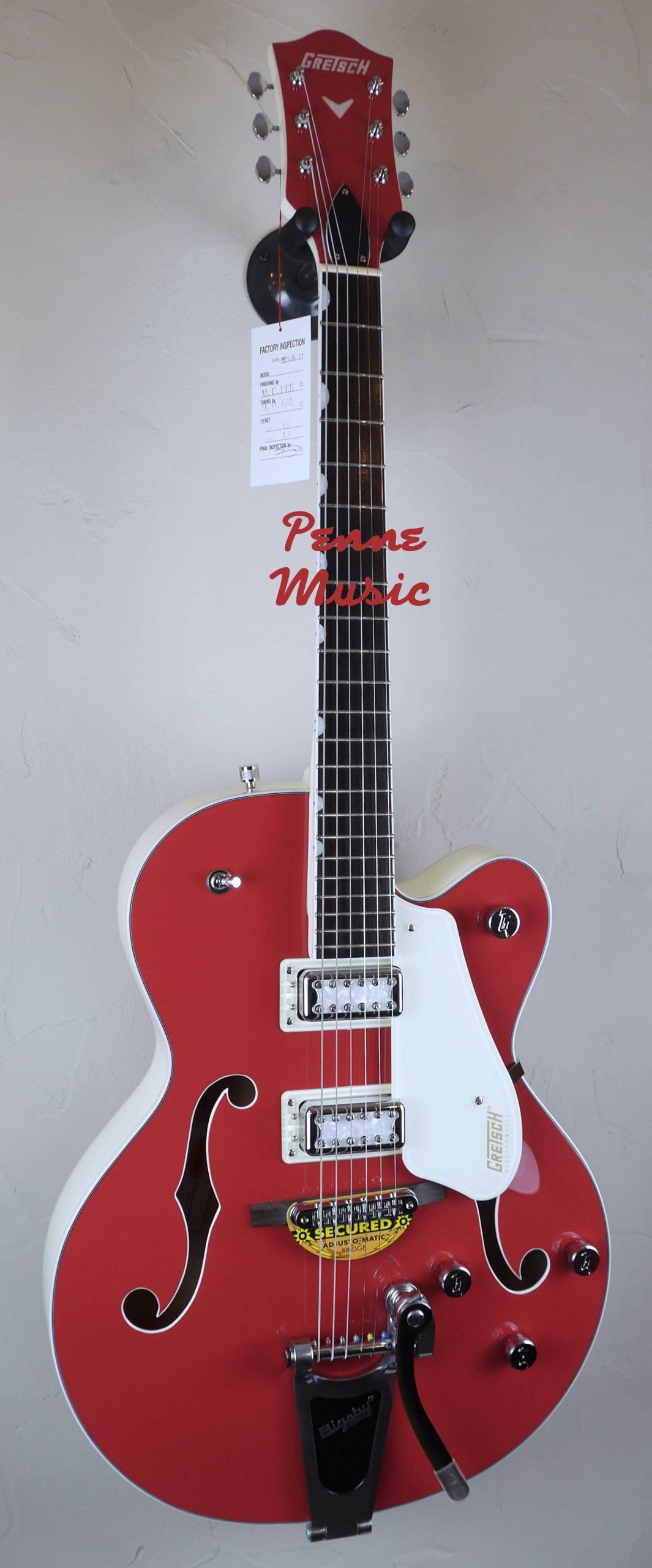 Gretsch Limited Edition Electromatic G5410T Two-Tone Fiesta Red:Vintage White 1