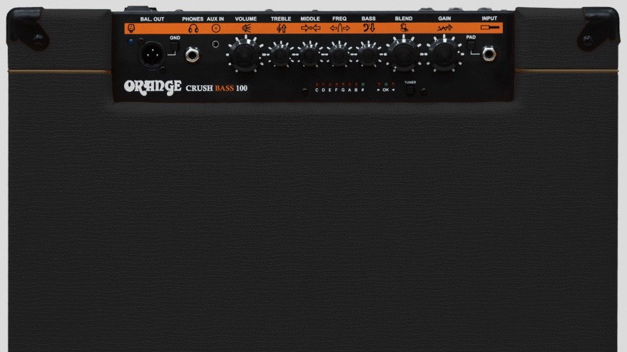 Orange Crush Bass 100 Black 100 watt 1x15 with Chromatic Tuner