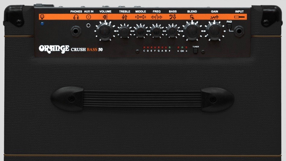 Orange Crush Bass 50 Black 50 watt 1x12 with Chromatic Tuner