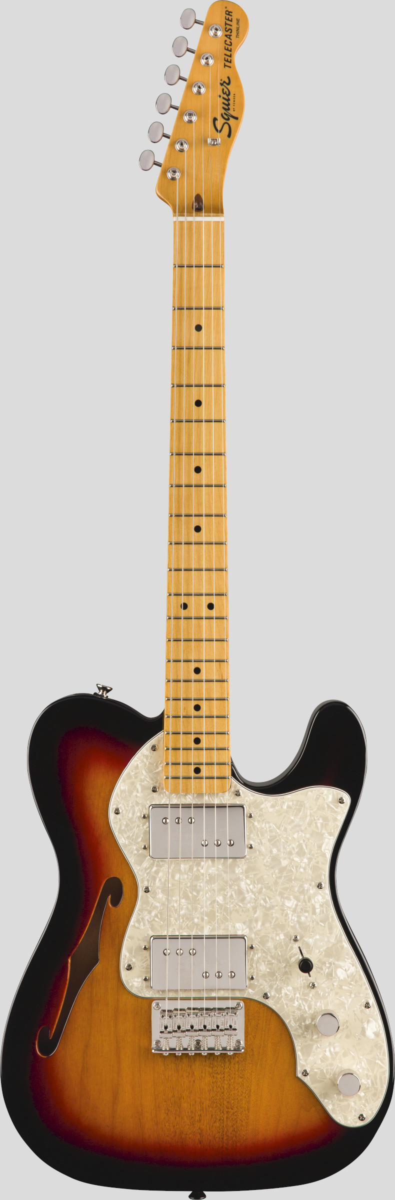 Squier by Fender Classic Vibe 70 Telecaster Thinline 3-Color Sunburst 1
