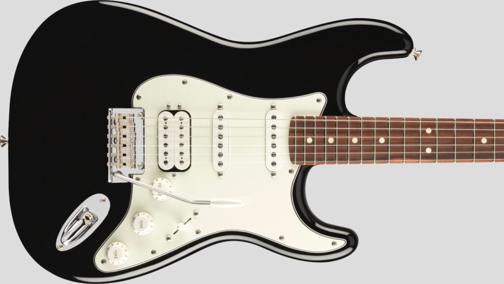 Player Stratocaster HSS Black PF 0144523506 Made in Mexico con custodia Fender in omaggio