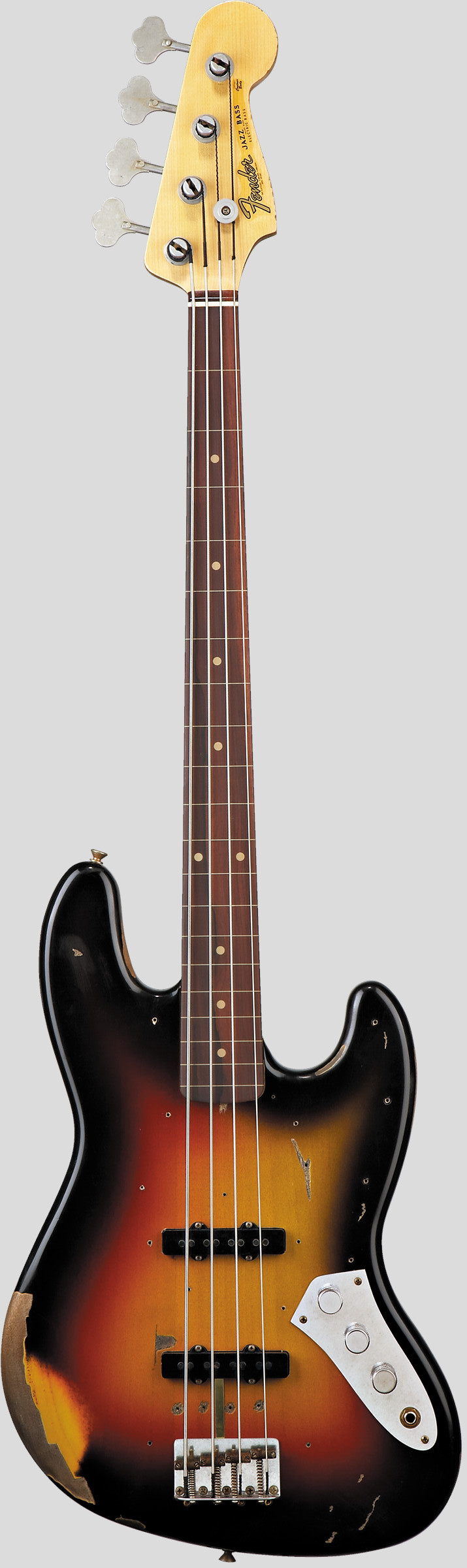 Fender Custom Shop Jaco Pastorius Tribute Fretless Jazz Bass 3-Color Sunburst Relic 1