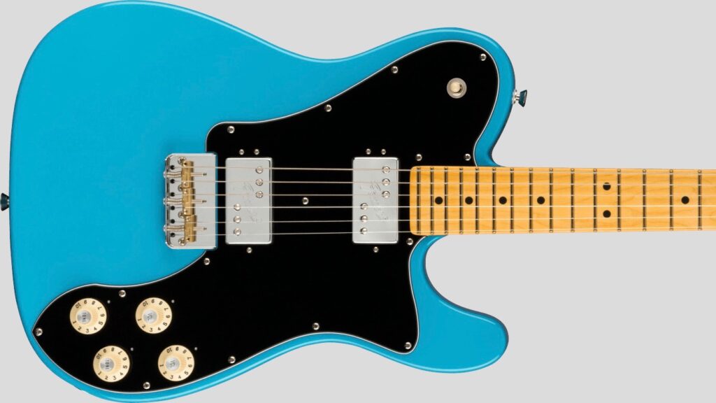 Fender American Pro II Tele Deluxe Miami Blue 0113962719 Made in Usa inclusa custodia rigida