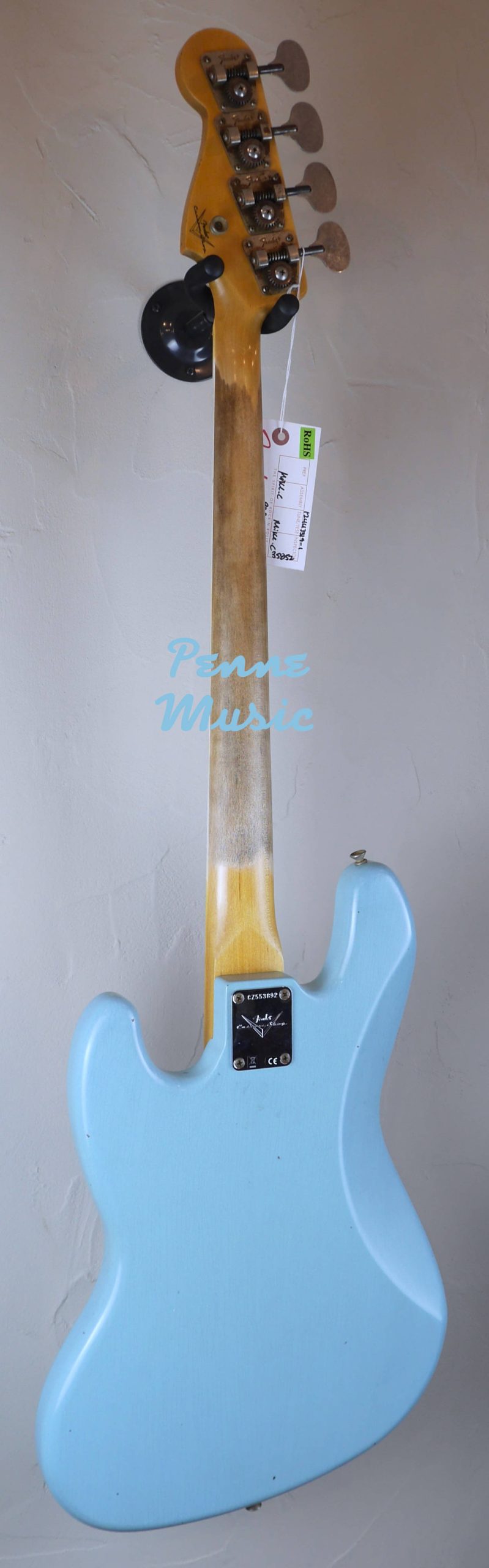 Fender Custom Shop Time Machine 1966 Jazz Bass Aged Daphne Blue J.Relic 3