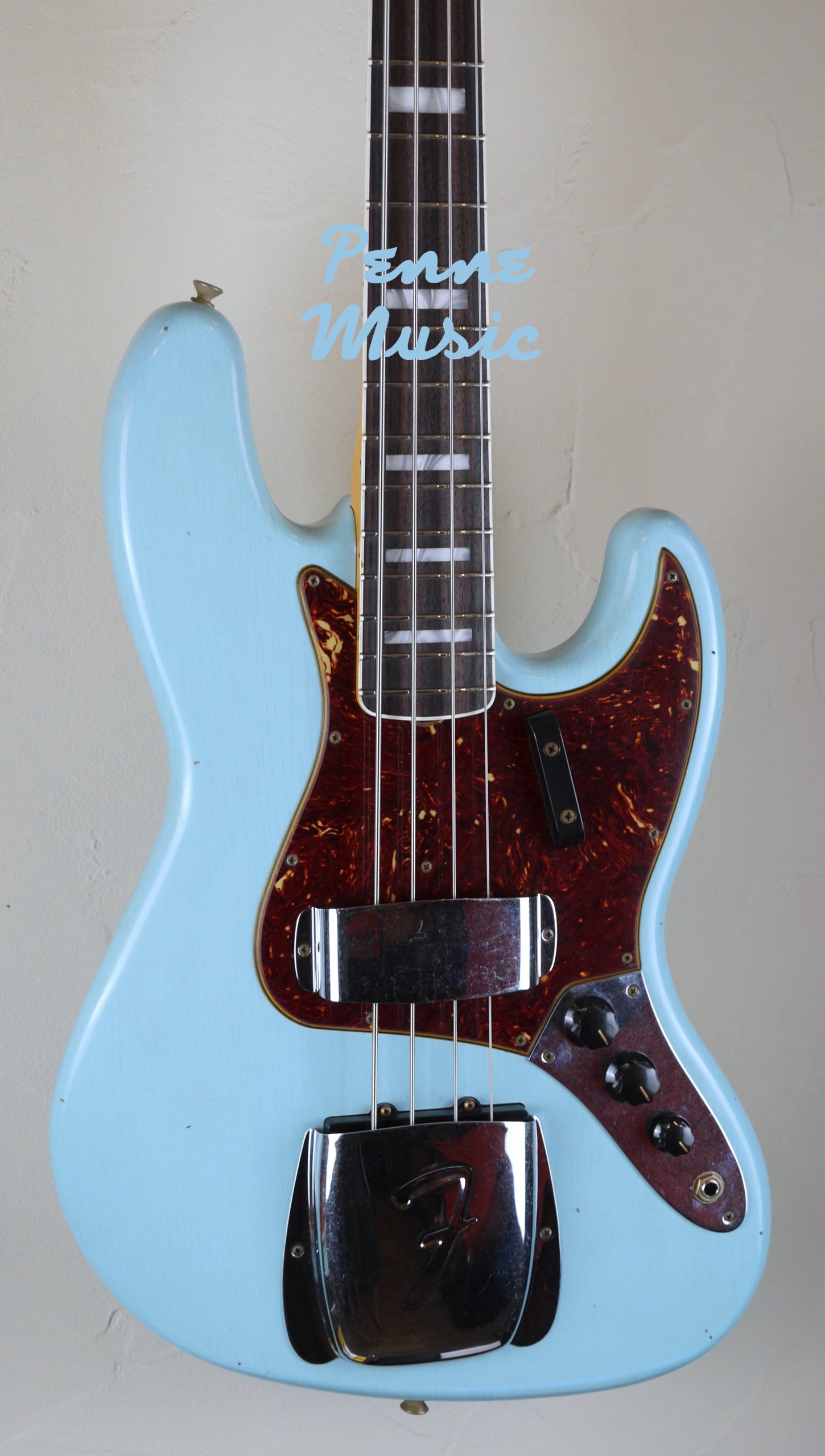 Fender Custom Shop Time Machine 1966 Jazz Bass Aged Daphne Blue J.Relic 4