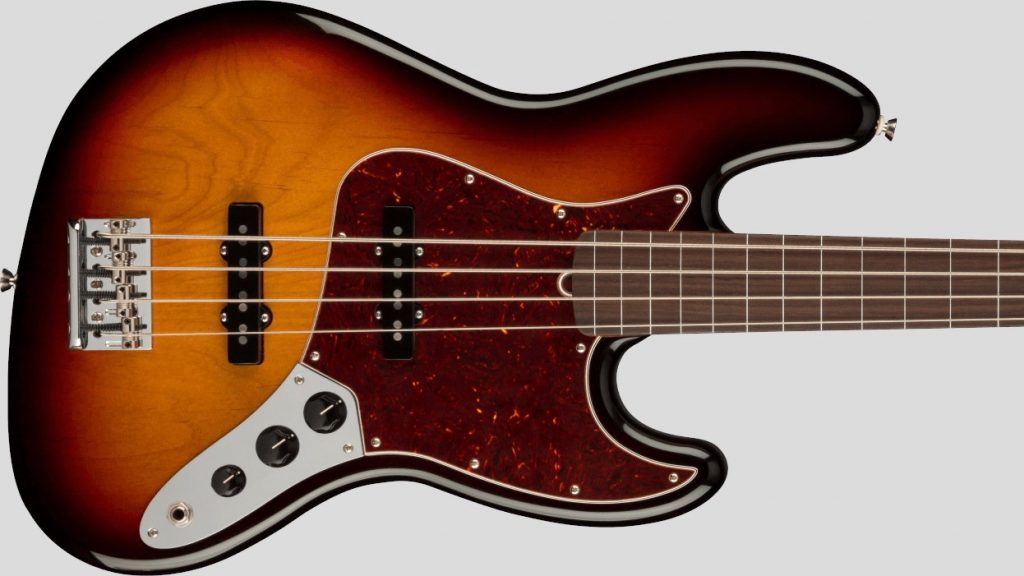 Fender American Pro II Jazz Bass Fretless 3-Color Sunburst 0194000700 Made in Usa inclusa custodia