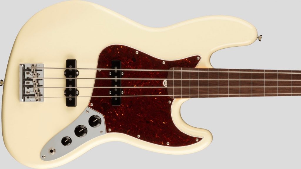 Fender American Pro II Jazz Bass Fretless Olympic White 0194000705 Made in Usa inclusa custodia