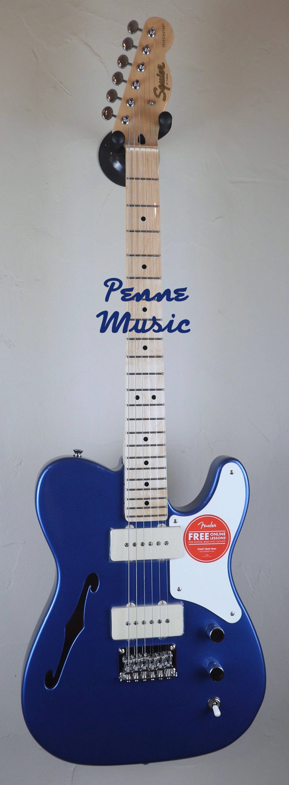 Squier by Fender Paranormal Cabronita Telecaster Thinline Lake Placid Blue 1