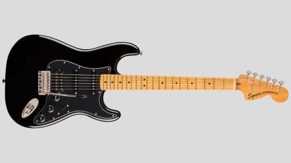 Squier by Fender Classic Vibe 70 Stratocaster HSS Black 0374023506 custodia Fender in omaggio