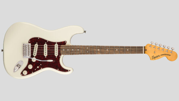 Squier by Fender Classic Vibe 70 Stratocaster Olympic White 0374020501 custodia Fender omaggio