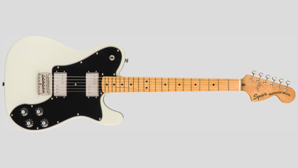 Squier by Fender Classic Vibe 70 Tele Deluxe Olympic White 0374060505 custodia Fender omaggio