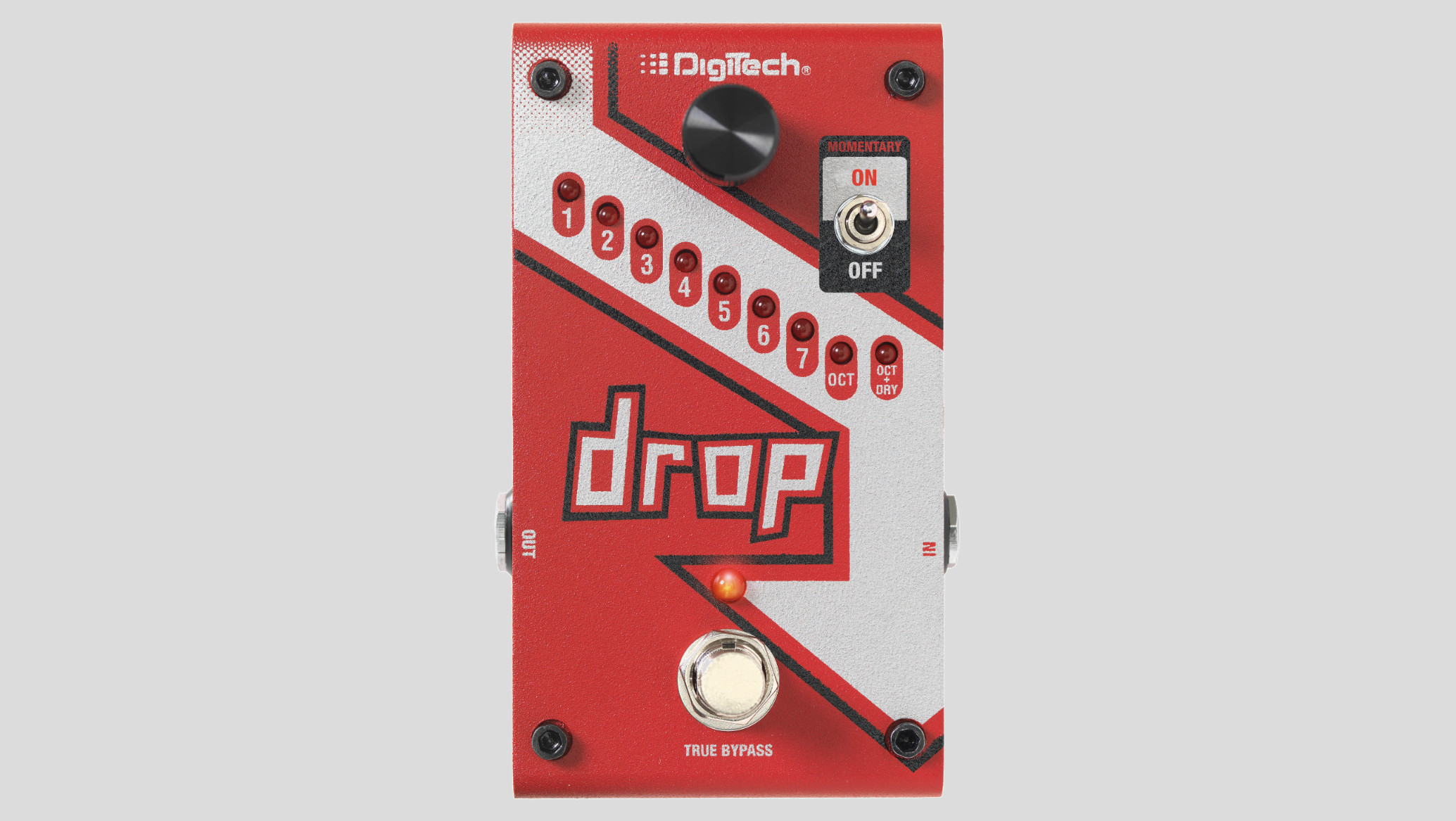 DigiTech The Drop Polyphonic Tune Pedal + alimentatore originale