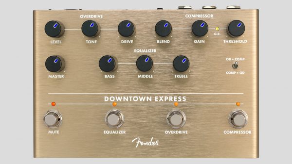 Fender Downtown Express Bass Multi Effect Pedal 0234538000 Equalizer Overdrive Compressor