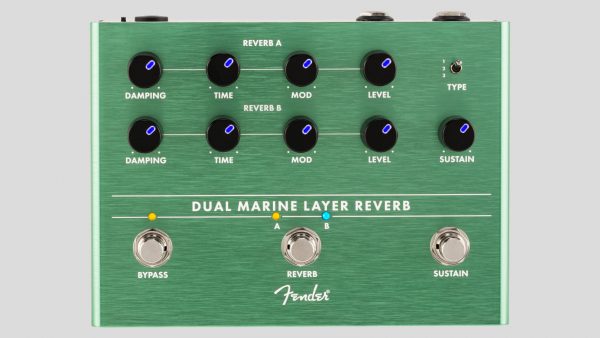 Fender Dual Marine Layer Reverb Pedal 0234563000 Two Presets / Channels