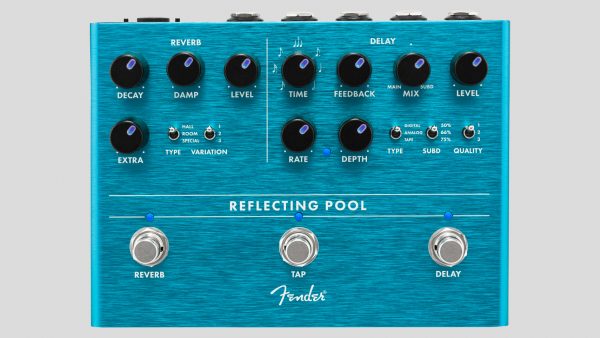 Fender Reflecting Pool Delay / Reverb Pedal 0234546000 Stereo Inputs and Outputs