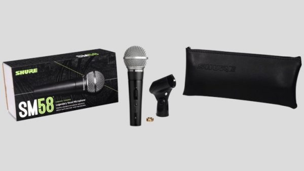 Shure SM58S with On/Off Switch Dynamic Microphone Cardioid SM58SE con astuccio e supporto