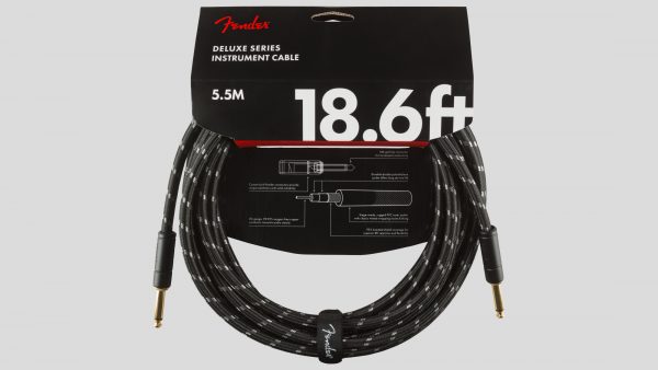 Fender Deluxe Black Tweed Instrument Cable Straight Jack 5.5 metri 0990820080
