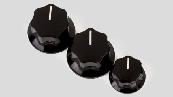 Fender (Set of 3) 2 Large 1 Small Knobs Jazz Bass 0991370000 Fender Genuine Parts Made in Usa