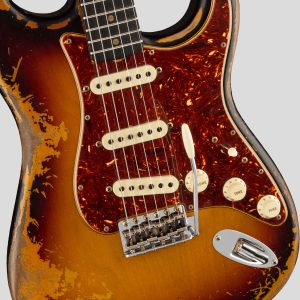 Fender Custom Shop Limited Edition Roasted 61 Stratocaster Aged 3-Color Sunburst SHR 4