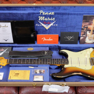 Fender Custom Shop Time Machine 1961 Stratocaster Super Faded Aged 3-Color Sunburst Heavy Relic 1