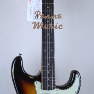 Fender Custom Shop Time Machine 1961 Stratocaster Super Faded Aged 3-Color Sunburst Heavy Relic 2