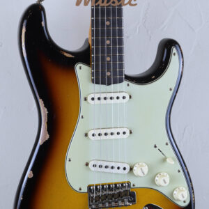 Fender Custom Shop Time Machine 1961 Stratocaster Super Faded Aged 3-Color Sunburst Heavy Relic 4