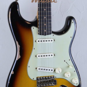 Fender Custom Shop Time Machine 1961 Stratocaster Super Faded Aged 3-Color Sunburst Heavy Relic 06/10/2023 4