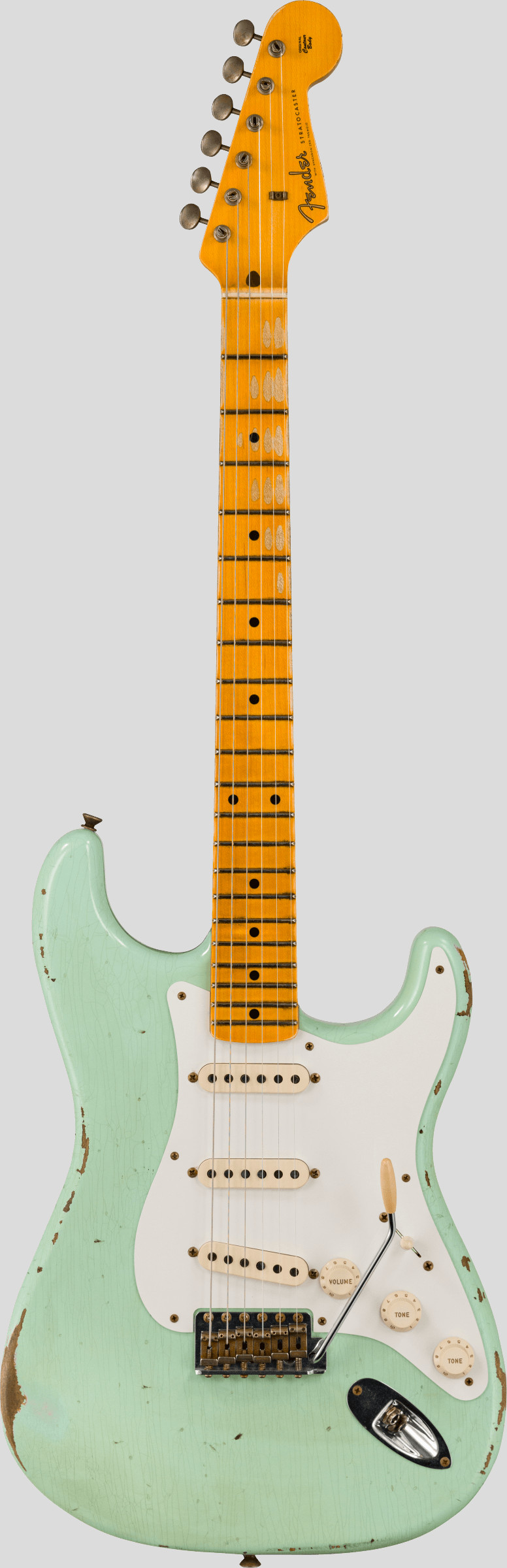 Fender Custom Shop Time Machine 58 Stratocaster Super Faded Aged Surf Green Relic 1