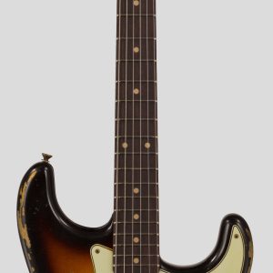 Fender Custom Shop Time Machine 61 Stratocaster Super Faded Aged 3-Color Sunburst Heavy Relic 1