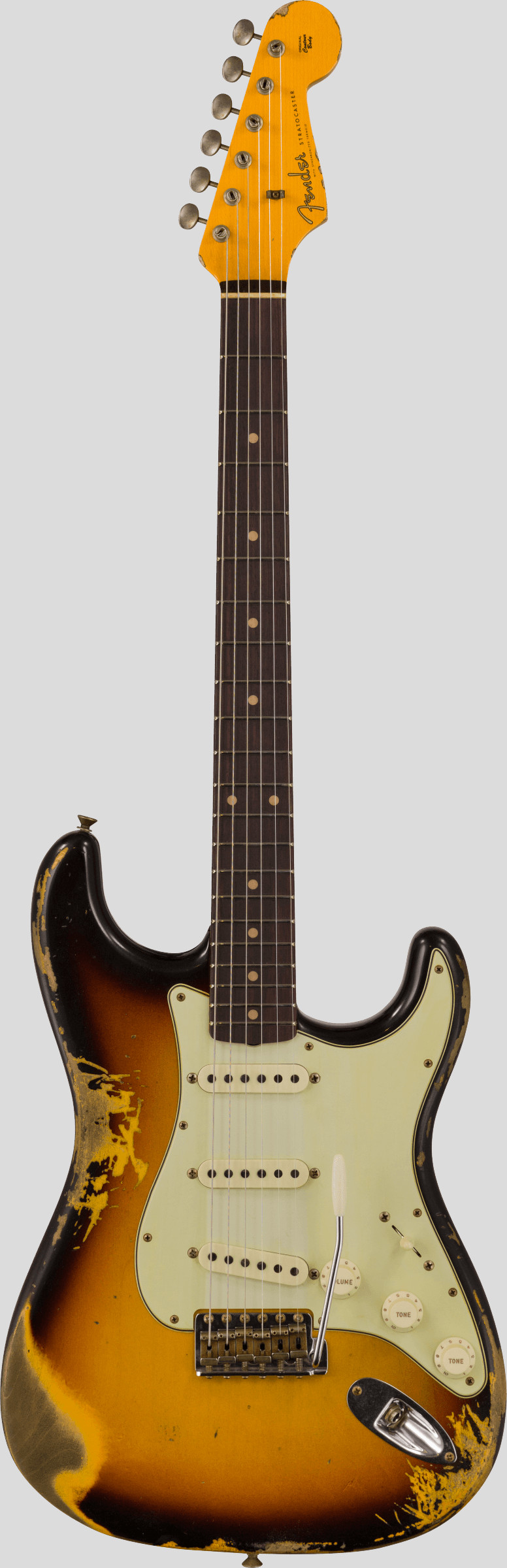 Fender Custom Shop Time Machine 61 Stratocaster Super Faded Aged 3-Color Sunburst Heavy Relic 1