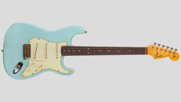 Fender Custom Shop Time Machine 64 Strato Faded Aged Daphne Blue Journeyman Relic 9235001579