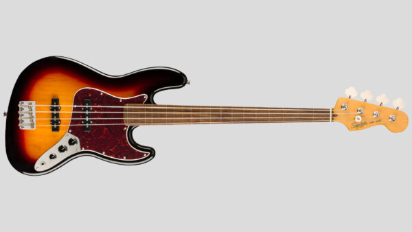 Squier by Fender Classic Vibe 60 Jazz Bass Fretless 3-Color Sunburst 0374531500 custodia Fender omaggio