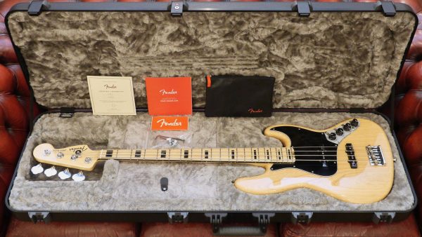 Fender American Elite Jazz Bass 2018 Natural 0197002721 Made in Usa inclusa custodia rigida Fender