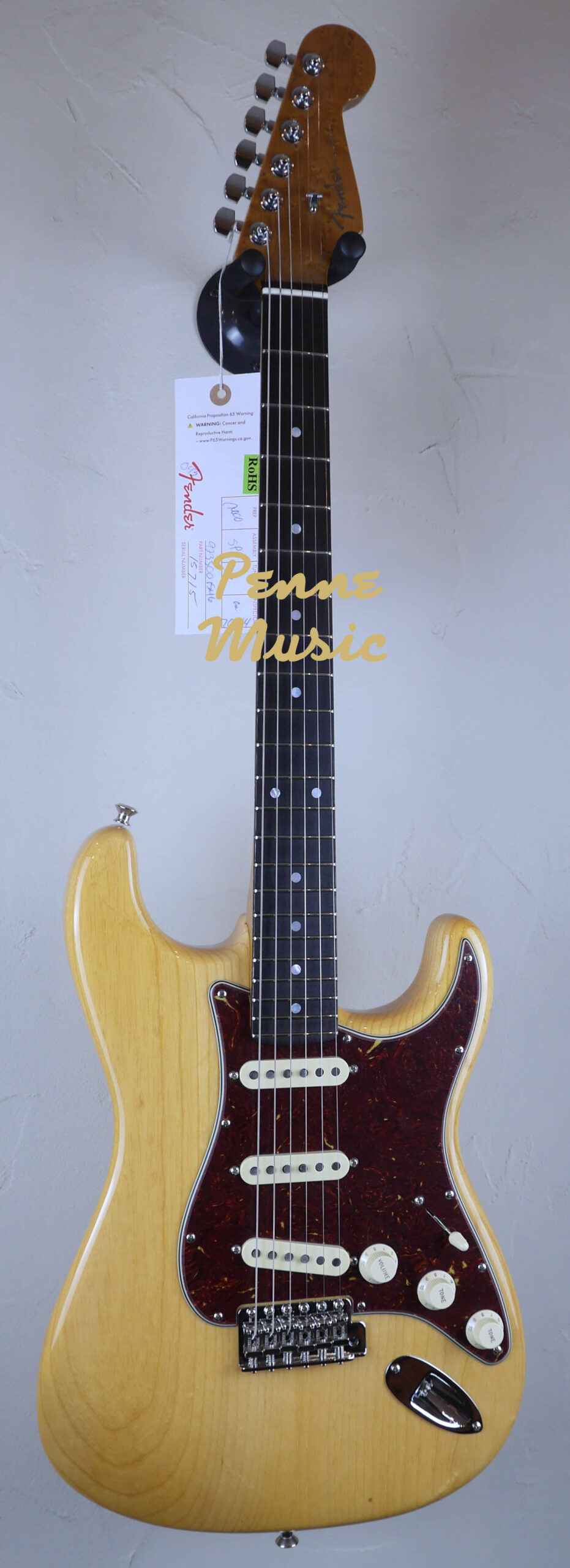 Fender Custom Shop American Custom Stratocaster Amber Natural NOS 2