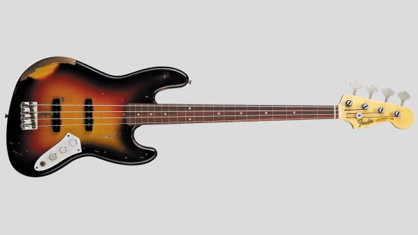 Fender Custom Shop Jaco Pastorius Tribute Fretless Jazz Bass Sunburst Relic 9235001332 Made in Usa
