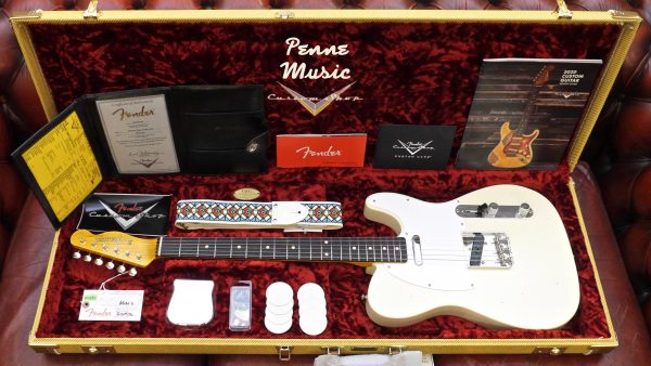 Fender Custom Shop Jimmy Page Telecaster White Blonde Journeyman Relic 9235001118 Made in Usa